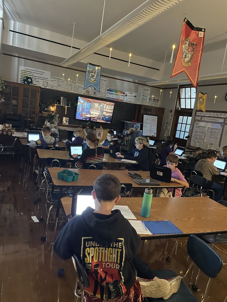 student working
