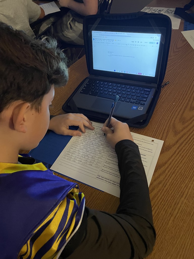 student working