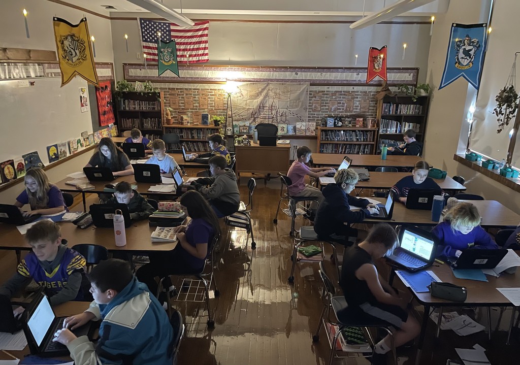 students working