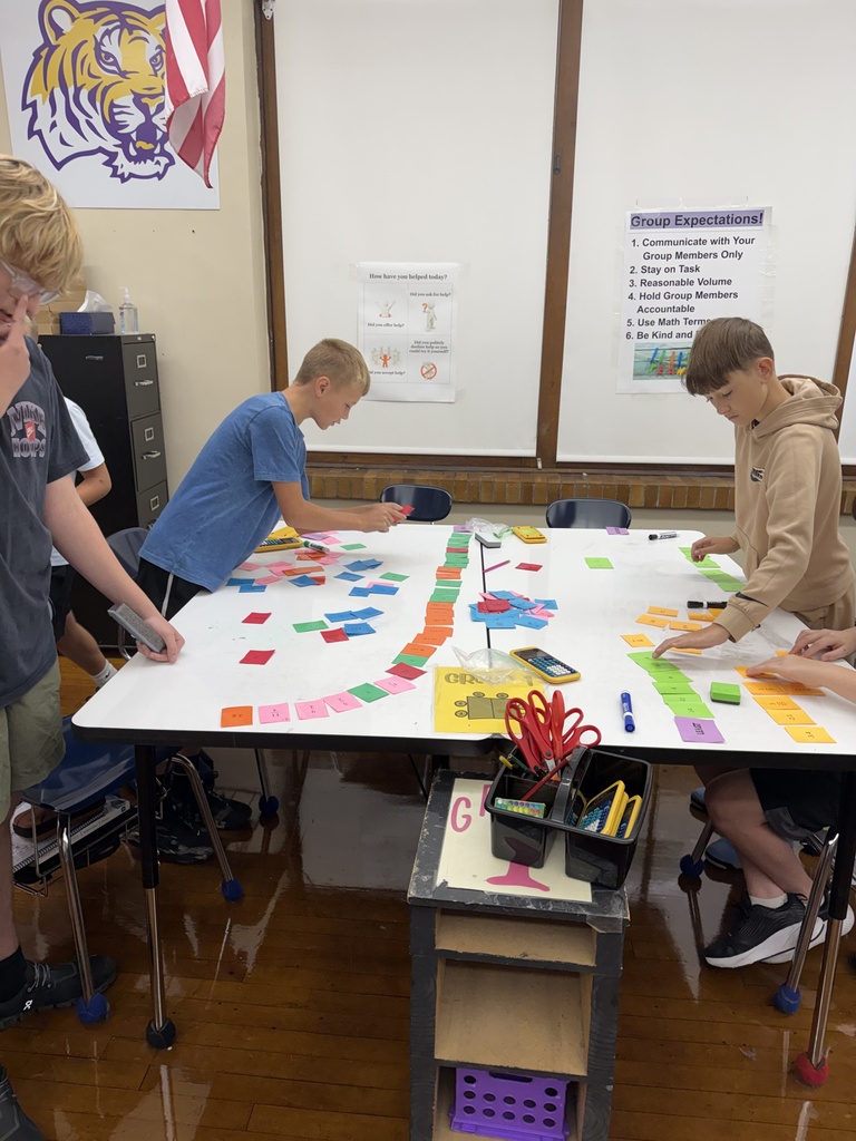 students learning