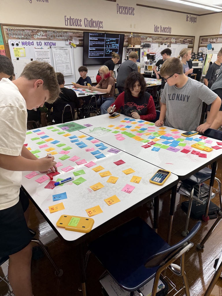 students learning