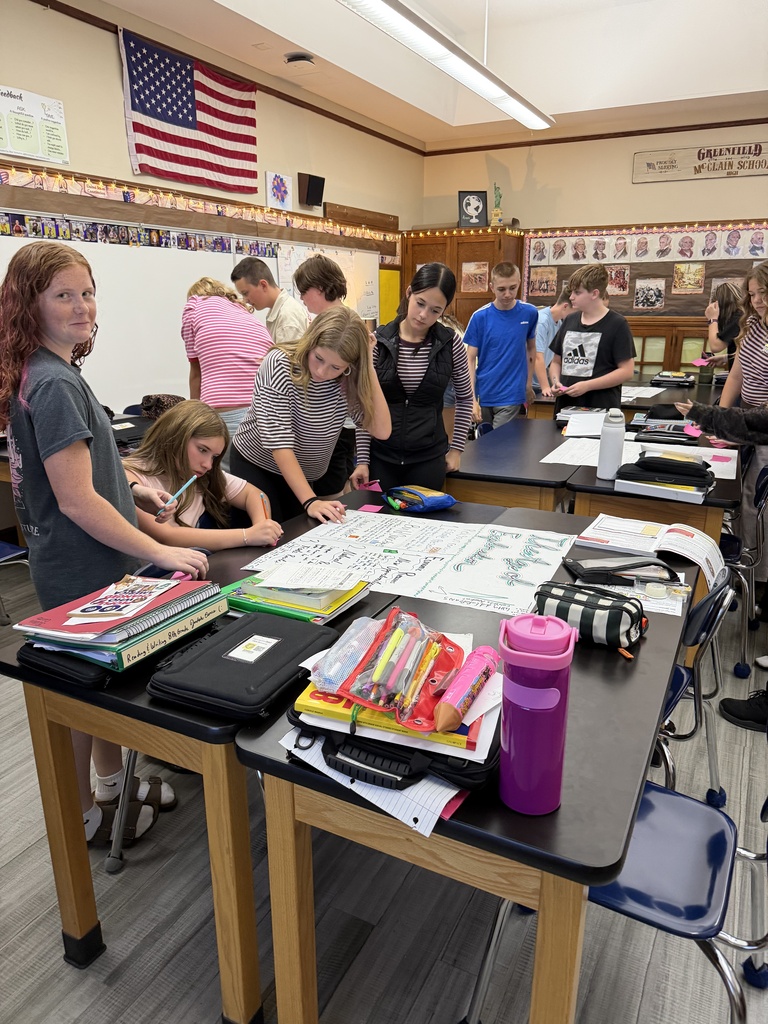 students learning