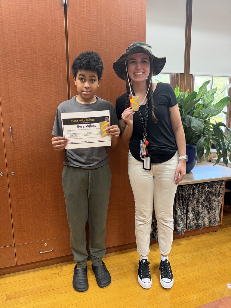 student and MIss Butterbaugh