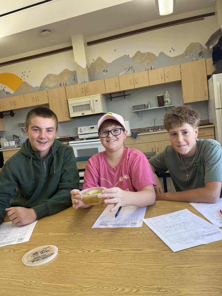 students learning