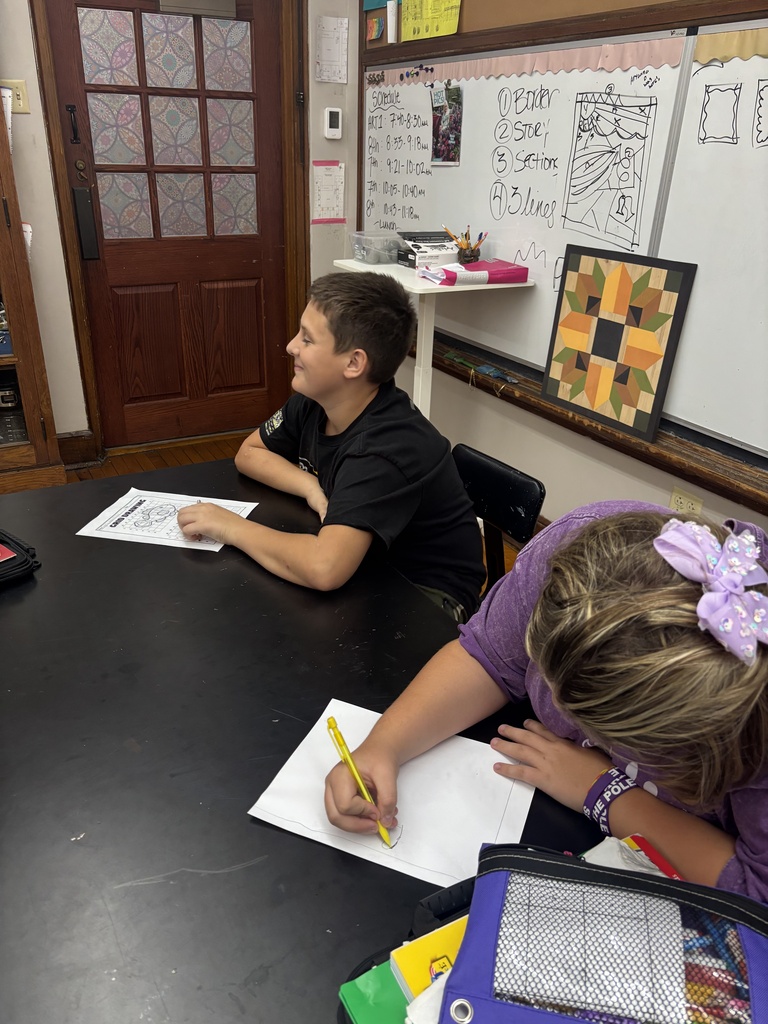 students learning