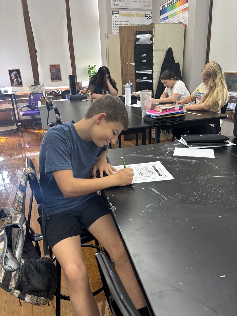 students learning