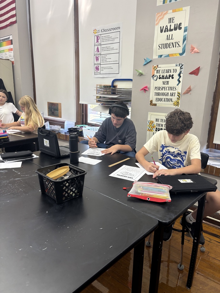 students learning