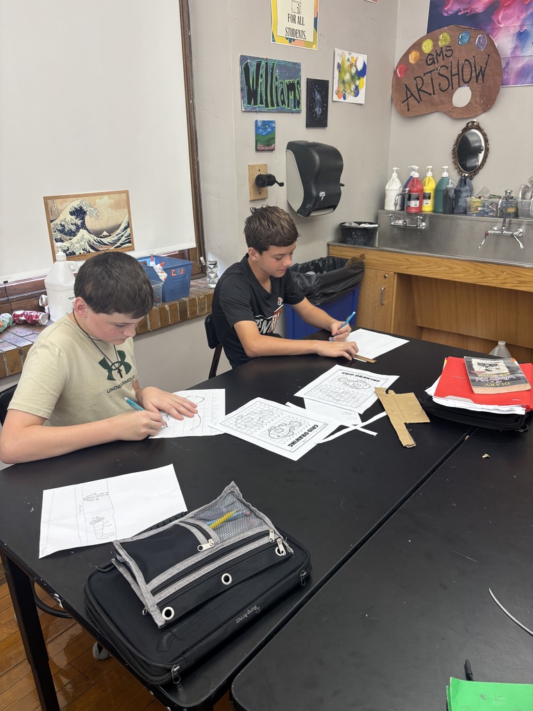 students learning