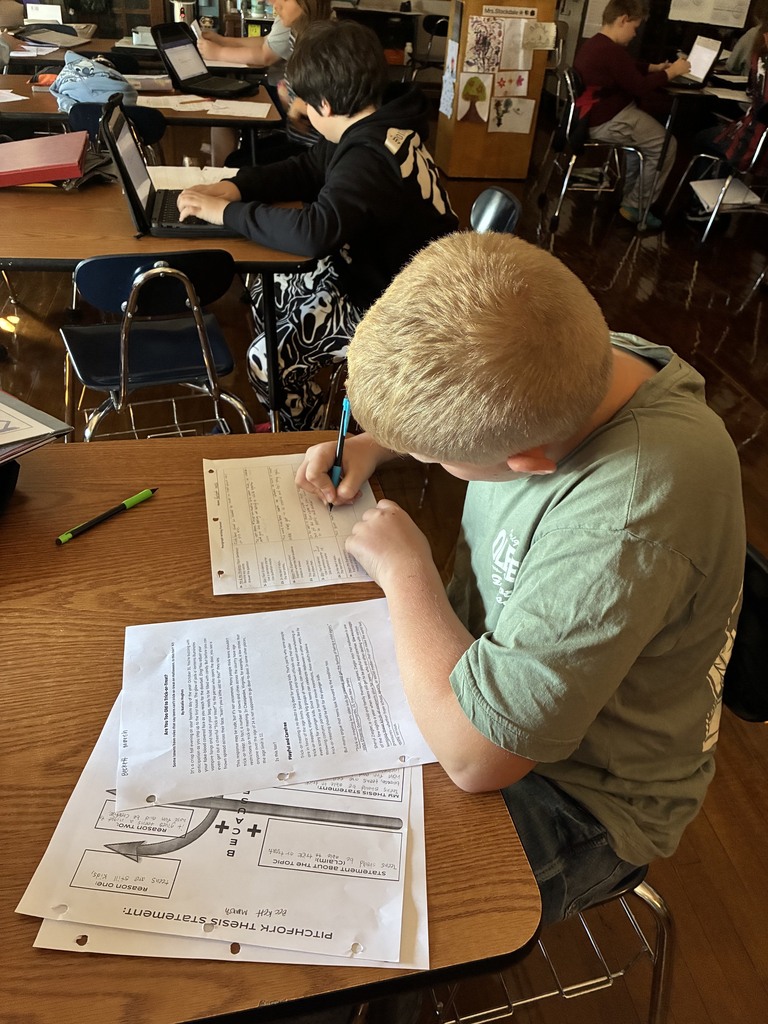 students learning