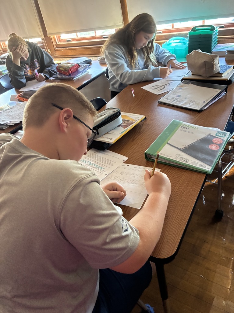 students learning