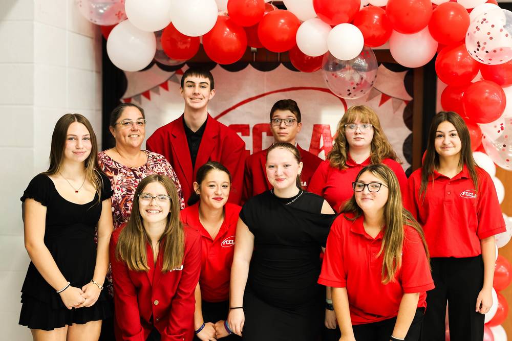 FCCLA members and faculty sponser