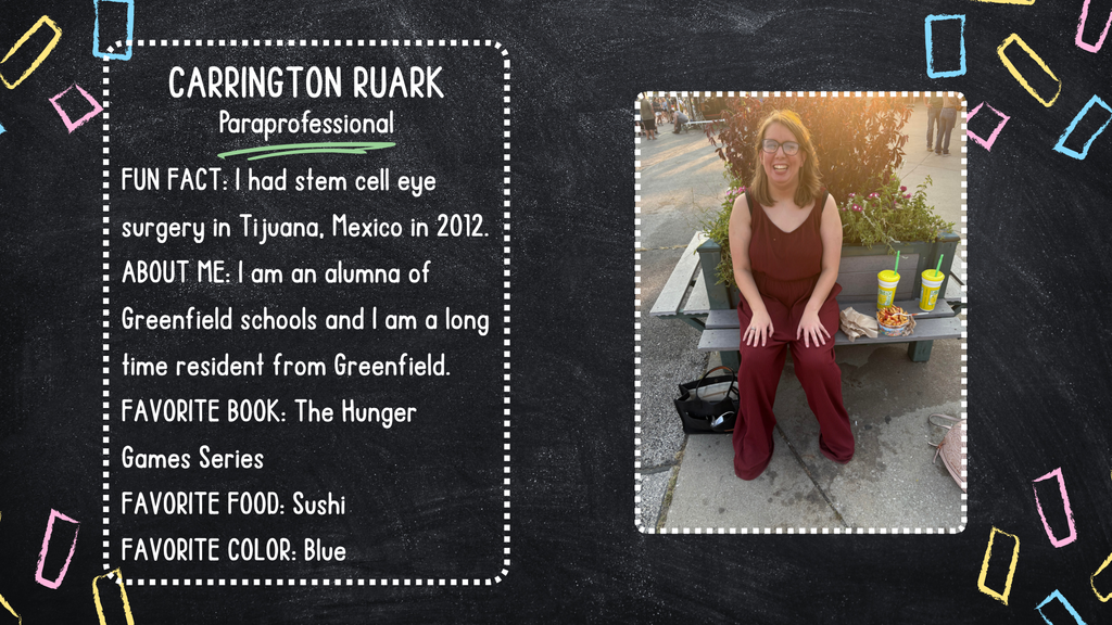Carrington Ruark, paraprofessional