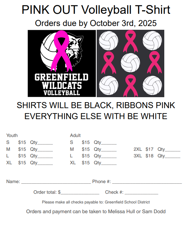 PINK OUT T-Shirt Order