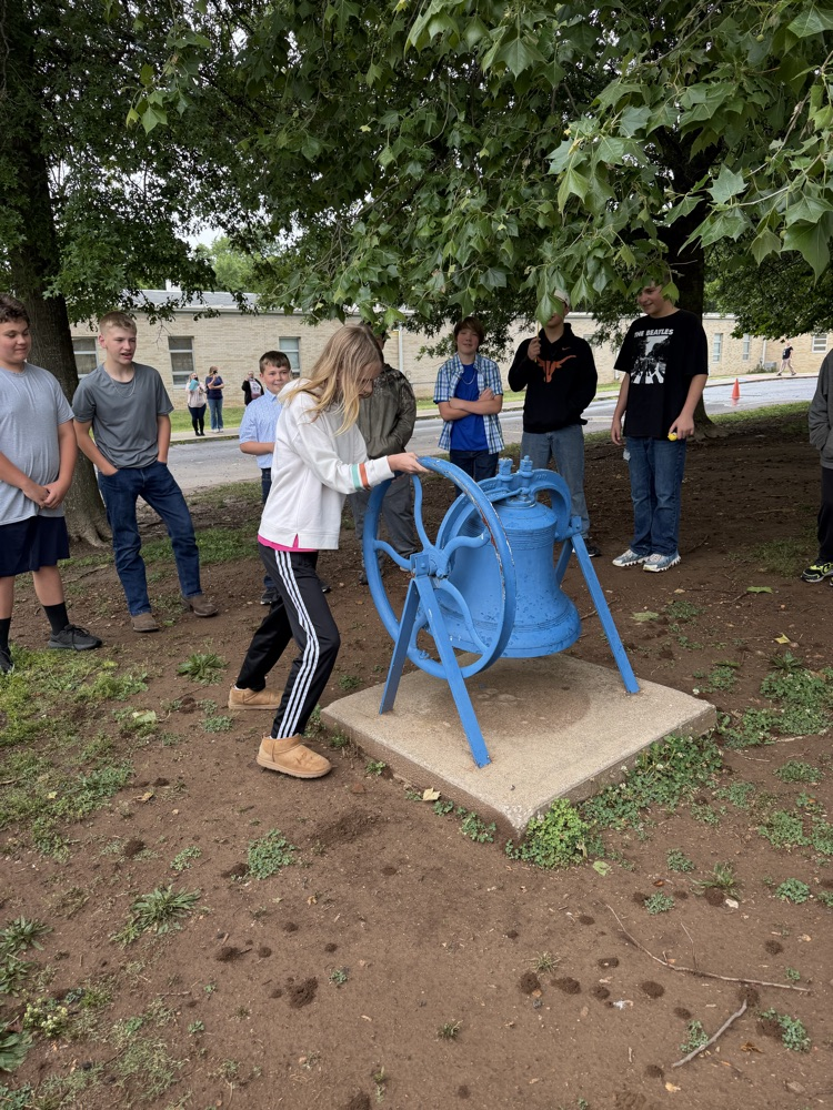 Student ring the bell