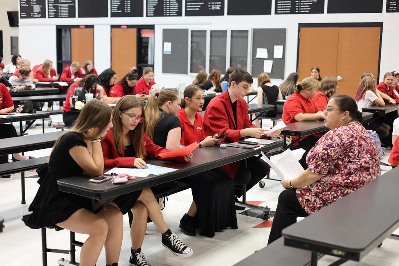 FCCLA students in an adult-led leadership session