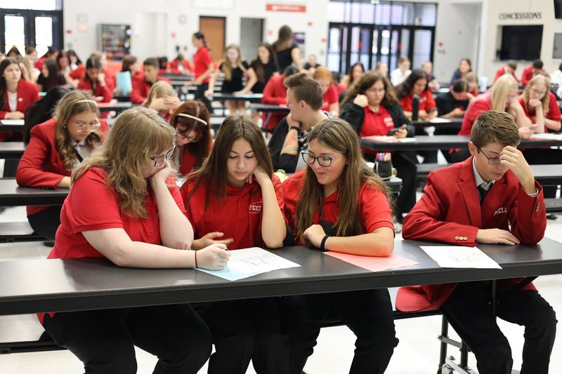 FCCLA students in a student-led leadership session
