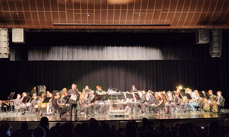 Image of the Southwest Missouri Educators Association’s District Band on stage