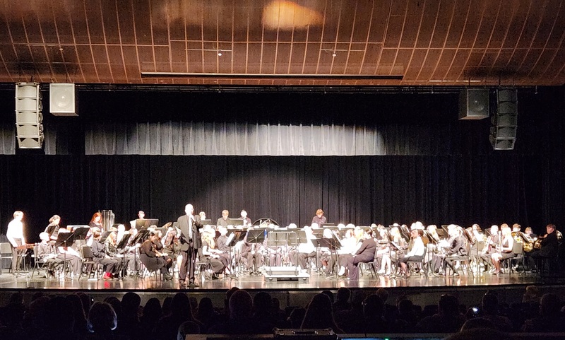 Image of the Southwest Missouri Educators Association’s Conference Band on stage