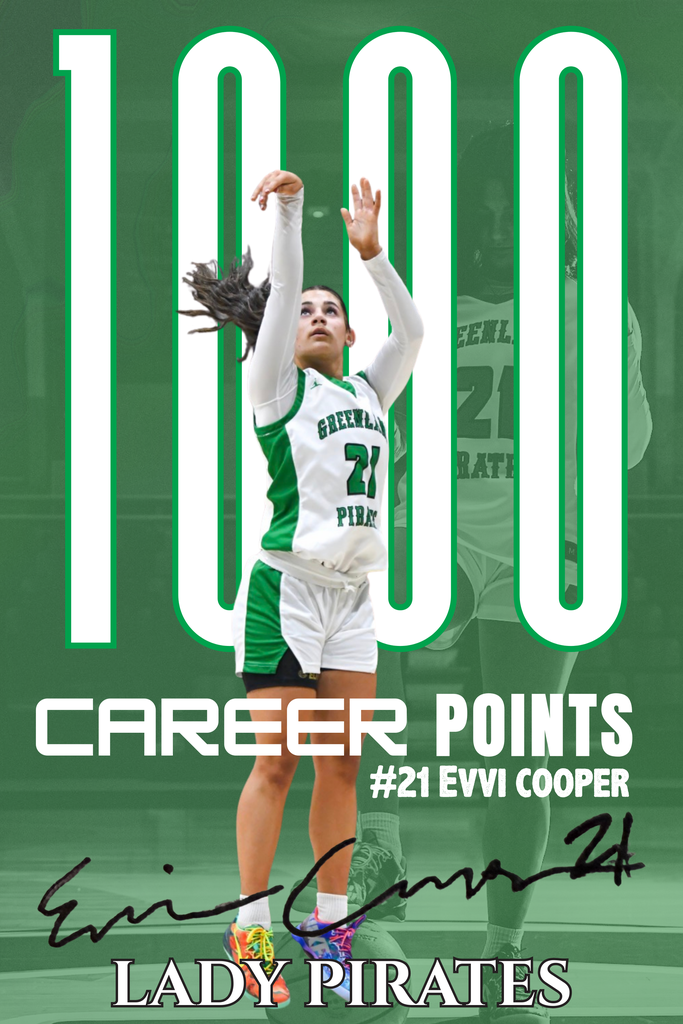 Evvie Cooper 1000 career points
