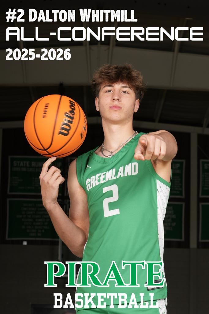 dalton whitmill all conference pirate basketball with his photo