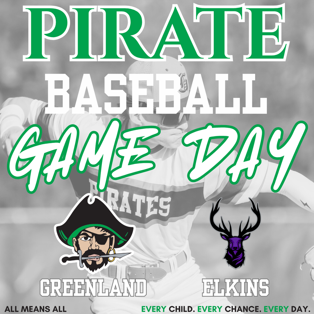 pirate baseball game day greenland elkins with pirate mascot and elkins elk mascot