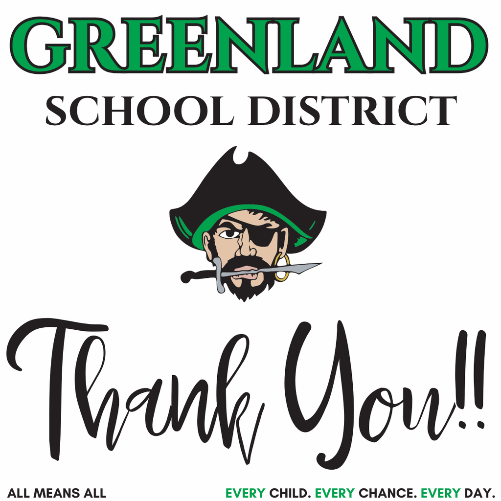 greenland school district pirate mascot thank you