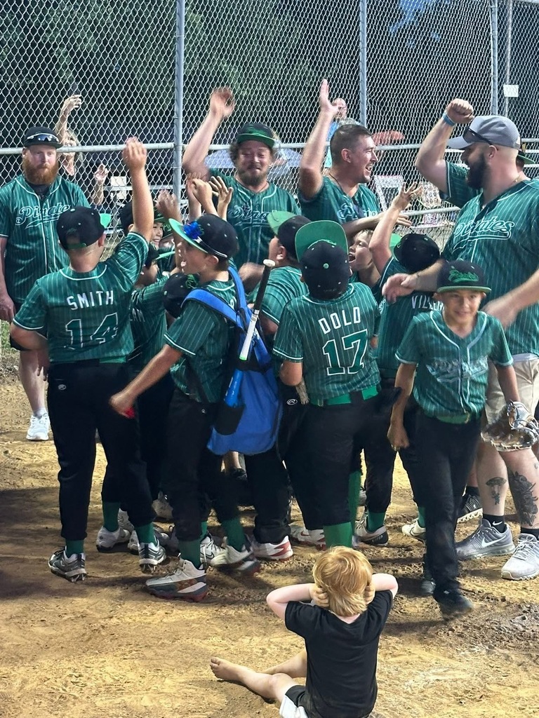 baseball team celebrating
