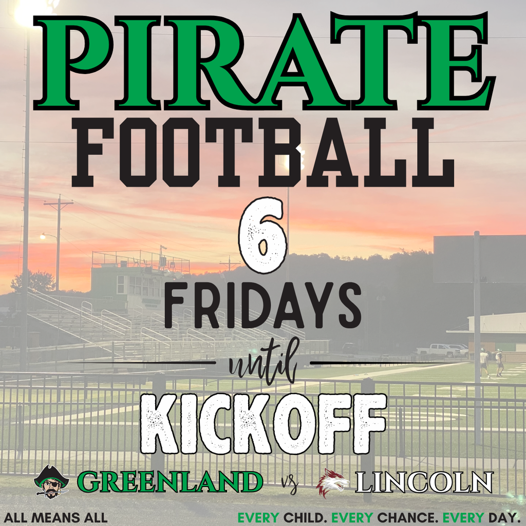 pirate athletics football 6 fridays until kickoff
