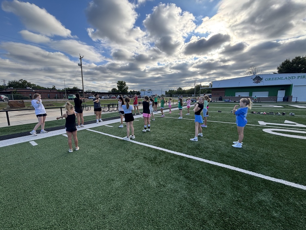Athletes stretching