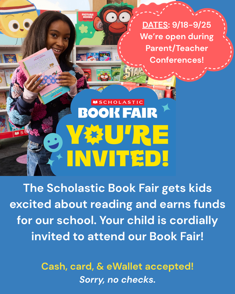 scholastic bookfair you're invited