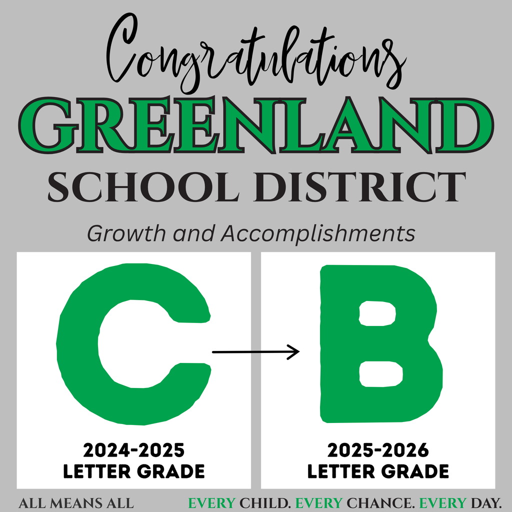 congrats greenland school district c to b
