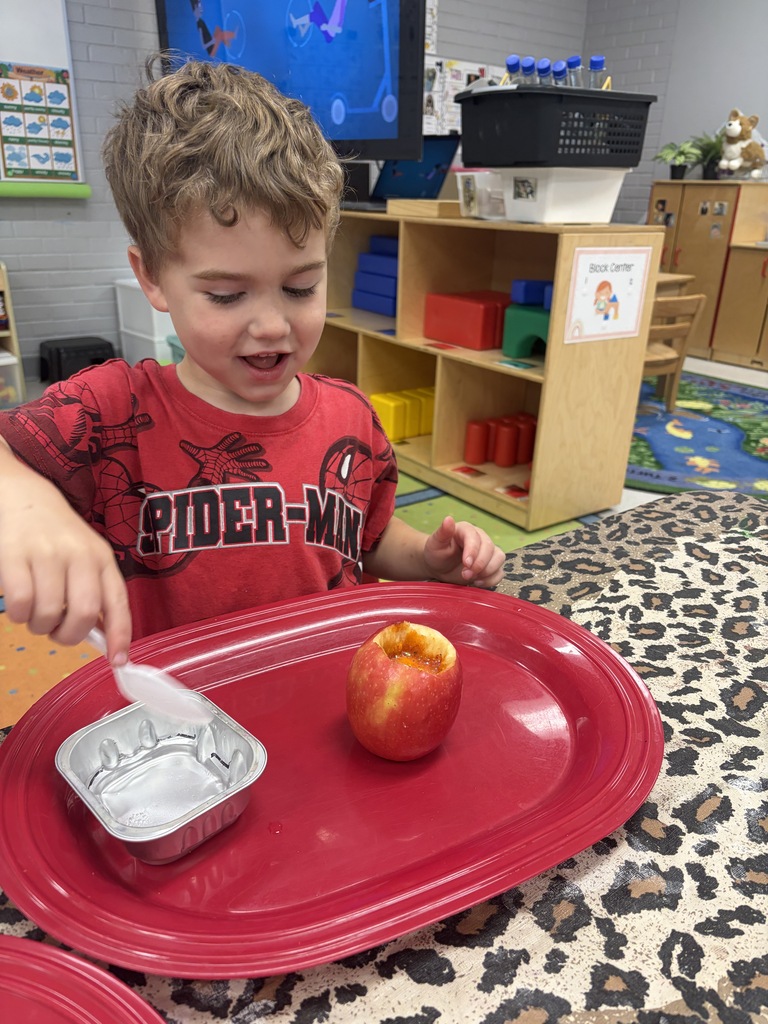 child with apple