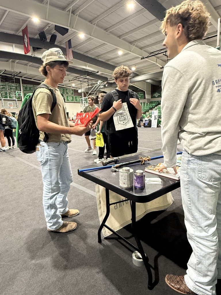 people talking around a table