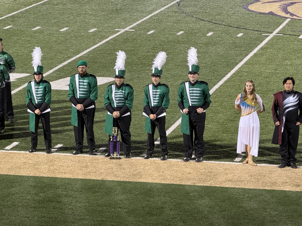 Band members standing