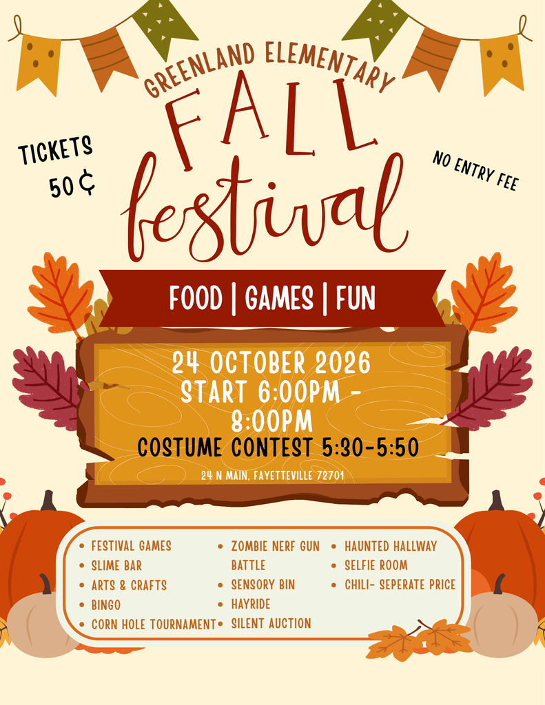 fall festival information - saturday oct 24