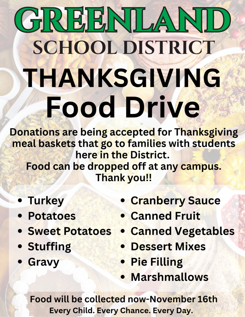 thanksgiving food drive donations