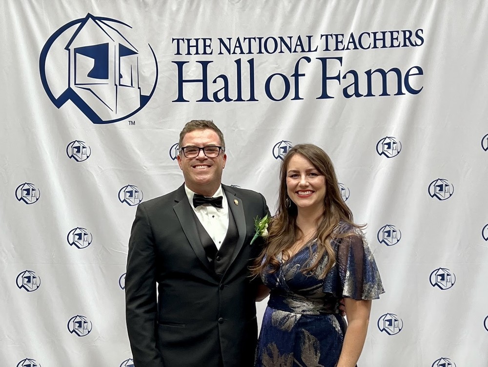 Mr. Jenkins and wife, Lauren,  at HOF Ceremony