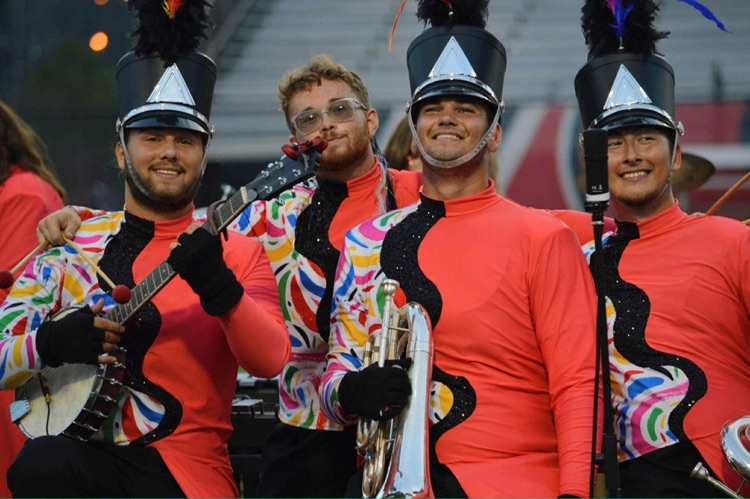 band members smiling