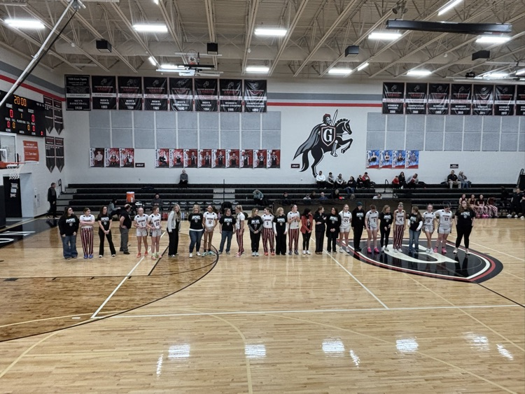 group of girls basketball players with teachers 