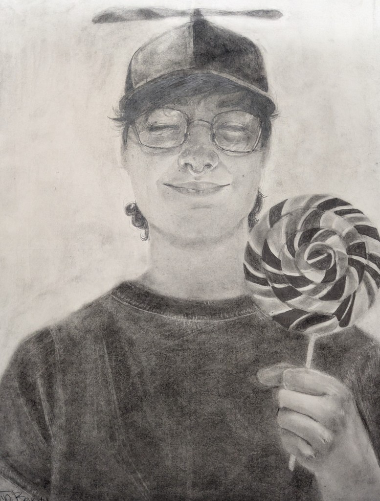 student artwork with 