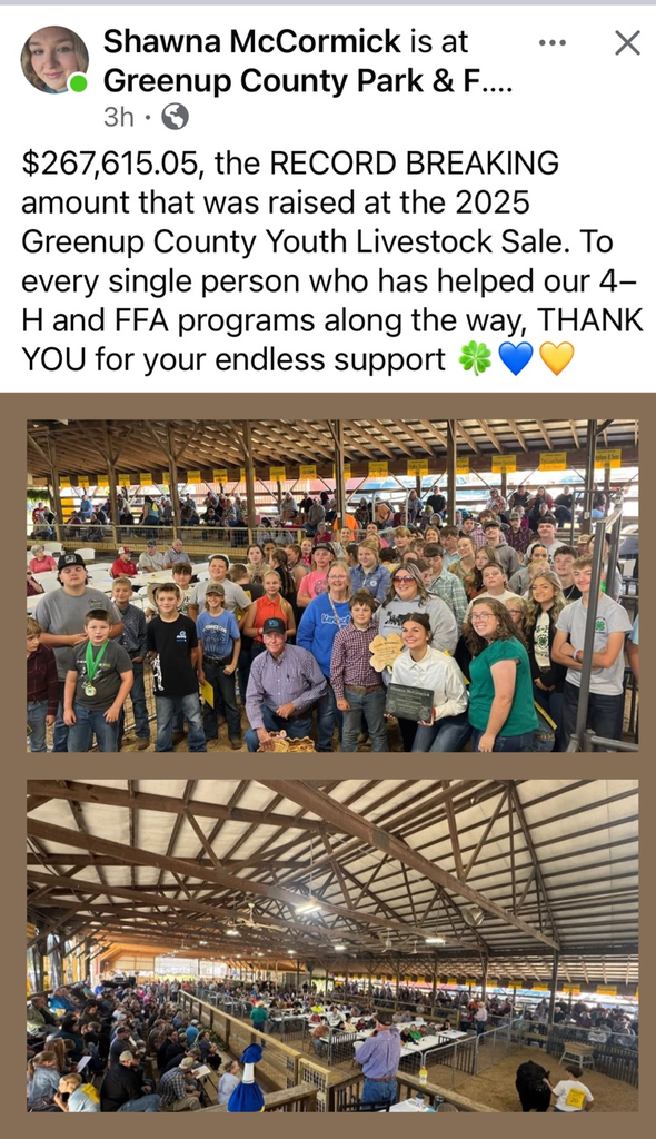 Greenup County FFA cleans up @ the GC Fair!