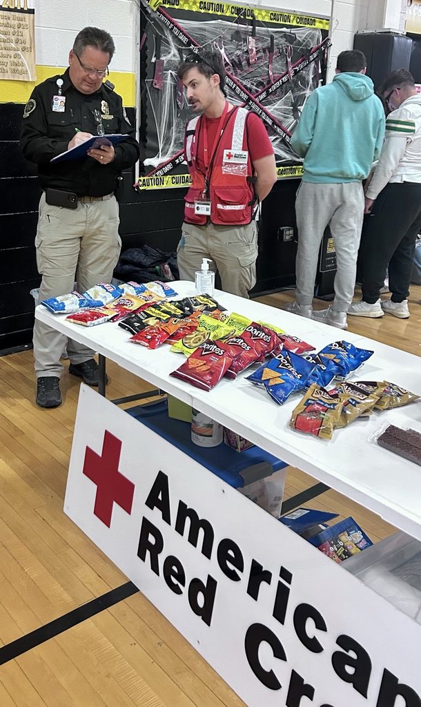 EMT working with Red Cross in Drill