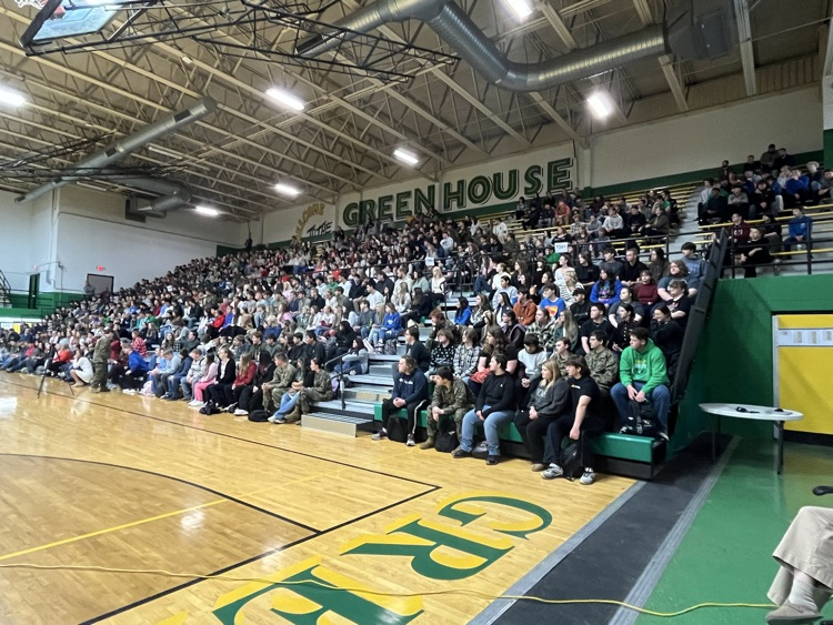 Our student body was a perfect audience!