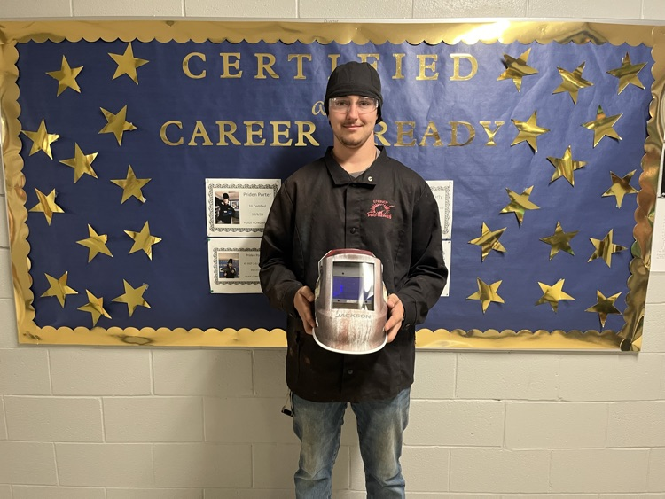 Devin Stewart earned his Welding Helmet from Americans Helping Americans Grant!