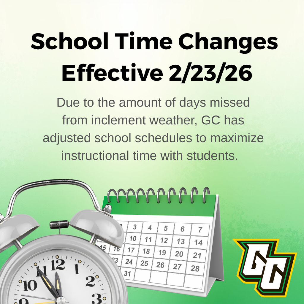 School Time Changes Effective 2/23/26