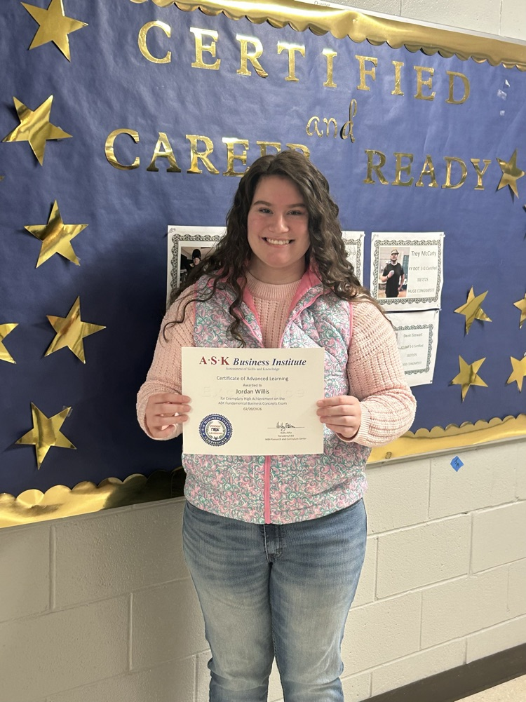 Jordan Willis - Exemplary Achievement on ASK Exam