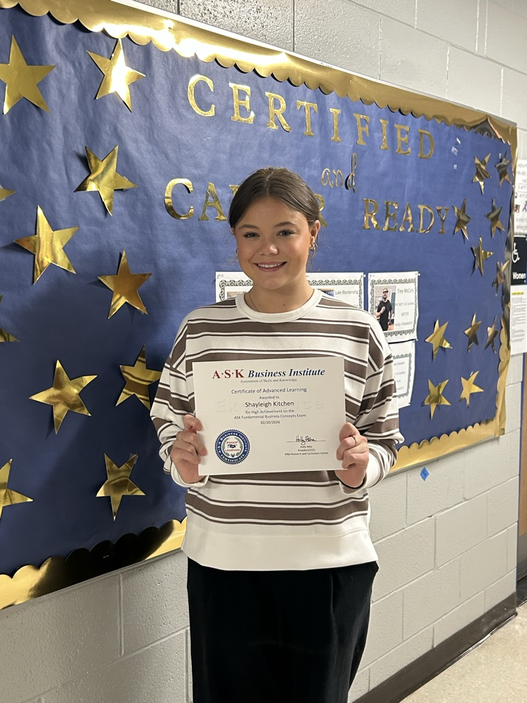 Shayleigh Kitchen ASK Certified!