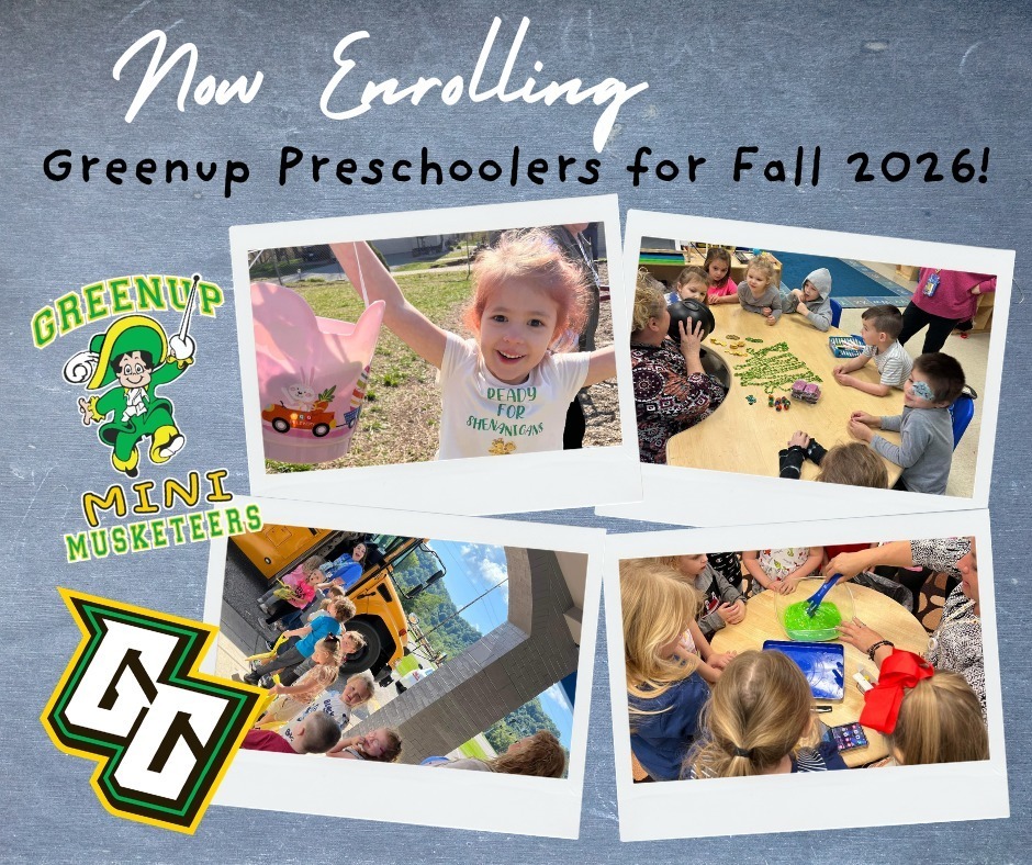 Now Enrolling Greenup Preschoolers for Fall 2026