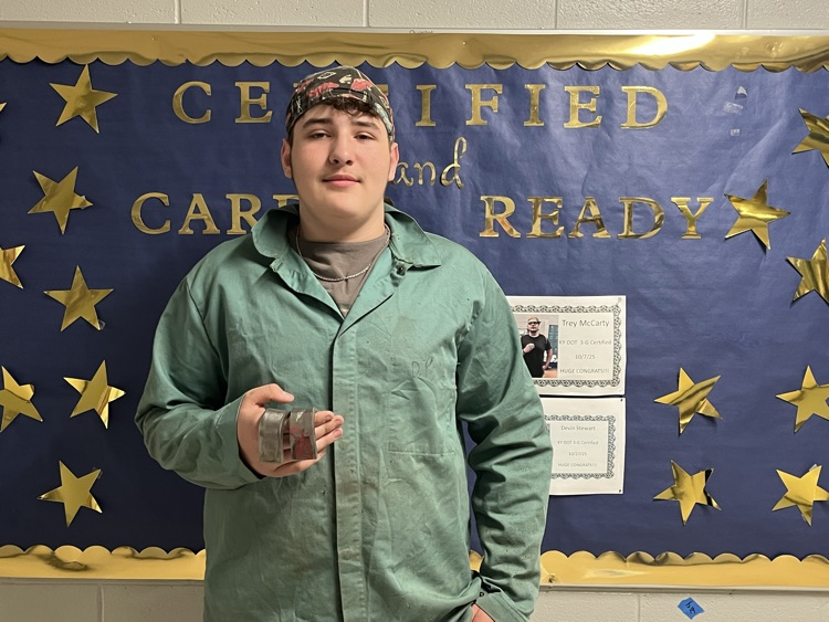 Bradlee certified on KY DOT 3-G today!