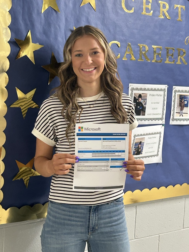 Hannah Frasure is fully Business certified!!